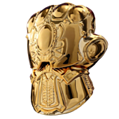 Avengers 4: Endgame - Infinity Gauntlet Metallic Gold Cosbaby 3.75” Hot Toys Bobble-Head Figure