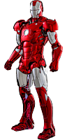 Iron Man (2008) - Iron Man Mark III (Red & Chrome Version) 1/6th Scale Die-Cast Hot Toys Action Figure (Hot Toys Exclusive)