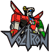 Voltron - Voltron Bust with Logo Enamel Pin