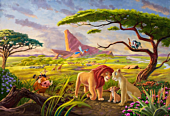 The Lion King (1994) - The Lion King by Thomas Kinkadale Poster (1222)