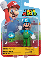 Super Mario - Ice Luigi With Ice Flower World of Nintendo 4" Action Figure (Wave 36)