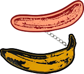 Andy Warhol - C. 1966 Banana Enamel Pin