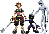 Kingdom Hearts - Sora, Dusk and Soldier 7” Action Figure 3-Pack (Series 1)