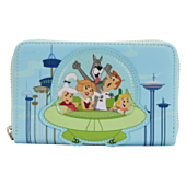 The Jetsons - Spaceship 4” Faux Leather Zip-Around Wallet