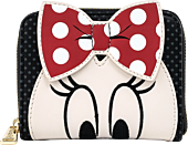 Mickey Mouse - Minnie Mouse Bow 5” Faux Leather Zip-Around Wallet