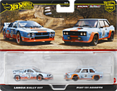 Hot Wheels - Lancia Rally 037 & Fiat 131 Abarth Hot Wheels Premium Car Culture Real Riders 1/64th Scale Die-Cast Vehicle Replica 2-Pack