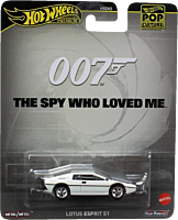 The Spy Who Loved Me (1977) - Lotus Esprit S1 Hot Wheels Premium Pop Culture Real Riders 1/64th Scale Die-Cast Vehicle Replica