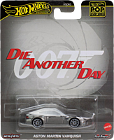 Die Another Day (2002) - Aston Martin Vanquish Hot Wheels Premium Pop Culture Real Riders 1/64th Scale Die-Cast Vehicle Replica