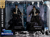 The Blues Brothers - Jake & Elwood Blues Movie Maniacs Gold Label 6" Scale Posed PVC Figure 2-Pack