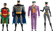 Batman: The Animated Series - Batman, Robin, Catwoman & The Joker 5 Points 3.75" Scale Action Figure Bundle (Set of 4)