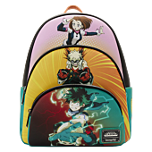 My Hero Academia - Triple Pocket Scene 12” Faux Leather Mini Backpack