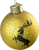 Game of Thrones - Baratheon House Crest Rounded Decal Ball Christmas Ornament