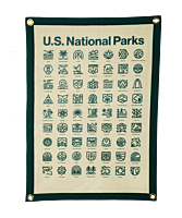 Oxford Pennant - U.S. National Parks Wool Felt Camp Flag (18" x 24")