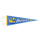 Sesame Street - Big Bird Los Angeles, California Wool Felt Pennant (9" x 27")