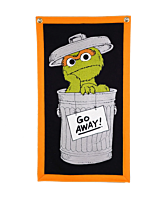 Sesame Street - Oscar the Grouch Wool Felt Camp Flag (14" x 24")