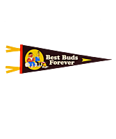 Sesame Street - Best Buds Forever Wool Felt Pennant (9" x 27")