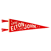 Elton John - I Love Elton John Wool Felt Pennant (9" x 27")