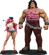 Street Fighter - Hugo & Poison 1/4 Scale Statue Set