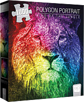 Polygon Portrait - King of the Jungle Jigsaw Puzzle (1000 Pieces)