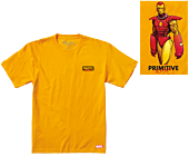 Marvel - Moebius x Primitive Iron Man T-Shirt Gold