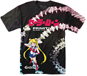 Sailor Moon - Sailor Moon x Primitive Spiral Black Tie-Dye T-Shirt