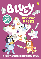 Bluey - Hooray, Magic! A Puffy Sticker Colouring Book Paperback Book