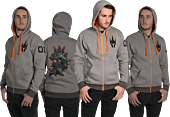 Overwatch - Ultimate Reinhardt Premium Zip-Up Hoodie Main Image