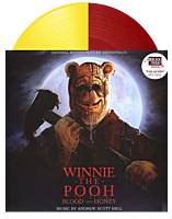 Winnie the Pooh: Blood and Honey - Original Motion Picture Soundtrack by Andrew Scott Bell LP Vinyl Record (2023 Record Store Day Black Friday Exclusive Blood and Honey Red/Yellow Split Coloured Vinyl)