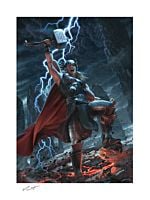 Thor - Thor: Breaker of Brimstone Fine Art Print by Jerry Vanderstelt