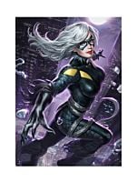 Black Cat Premium Art Print by Alex Pascenko