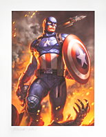 Captain America - Captain America Fine Art Print by Alex Pascenko & Ian MacDonald (International Exclusive)