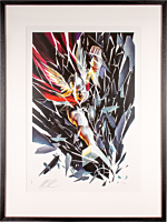 Thor - Thor: Shattered Premium Art Print by Alex Ross (Framed Black on White)