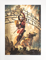 Batman - Harley Quinn Arkham Asylum Breakout Fine Art Print by Jon Foster (International Exclusive)