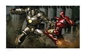 Iron Man vs Iron Monger Fine Art Print by Adi Granov 