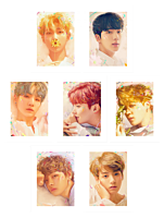 BTS - Love Yourself 12” x 16” Fine Art Print Set by Kildren (Set of 7)