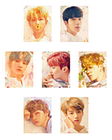 BTS - Love Yourself 9.5” x 12” Fine Art Print Set by Kildren (Set of 7)