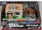 The Fast and the Furious - Toretto House NanoScene 1.5” Scale Die-Cast Vehicle Diorama Playset