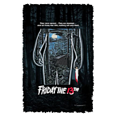 Friday the 13th -  Poster Woven Tapestry Blanket / Picnic Rug