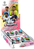 UEFA Champions Football League (Soccer) - 2021/22 Topps Chrome Lite Soccer Trading Cards Hobby Box (Display of 16)
