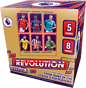 Premier League - 2022/23 Panini Revolution Soccer Trading Cards Hobby Box (Display of 8)