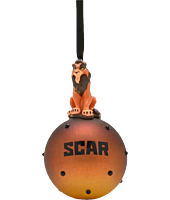 The Lion King (1994) - Scar Disney Icons & Villains Resin Character on Glass Bauble Ornament