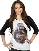 The Witcher: Wild Hunt - Geralt Female Raglan Shirt Main Image