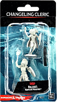 Dungeons & Dragons - Nolzur’s Marvelous Unpainted Minis: Male Changeling Cleric Miniature Figure 2-Pack