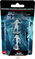 Dungeons & Dragons - Nolzur’s Marvelous Unpainted Minis: Drowned Assassin & Drowned Ascetic Miniature Figure 2-Pack