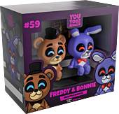 Five Nights at Freddy's - Freddy and Bonnie Monitor Buddiez 2.5" Vinyl Figure 2-Pack